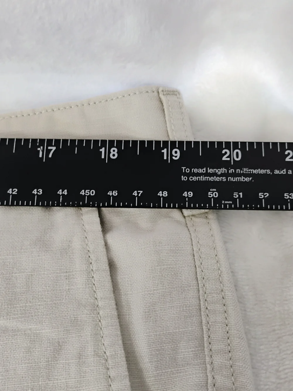 Cremieux Mens 38x30 Cotton Linen Blend Comfort Stretch Beige Pants Flat Front U